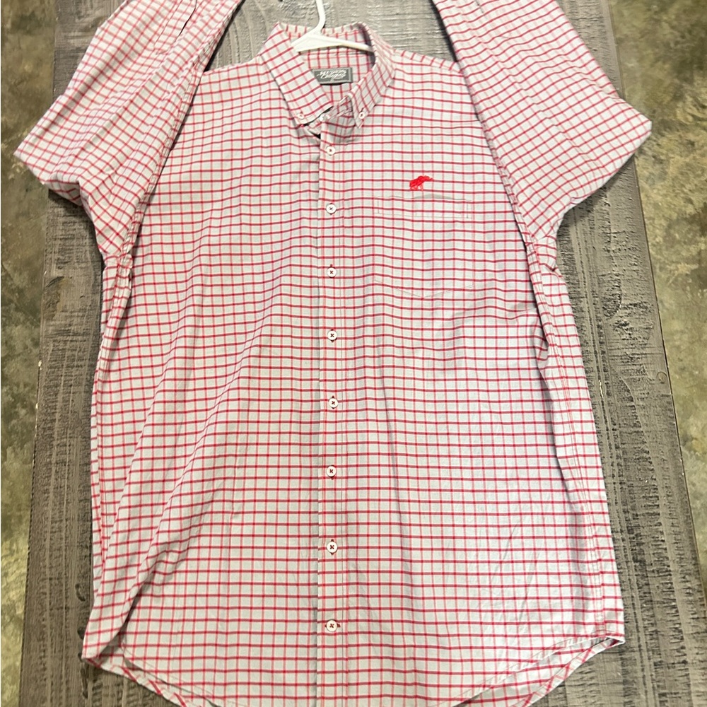 Southern Collegiate Tusk Wear Alabama Red Plaid Men's Shirt